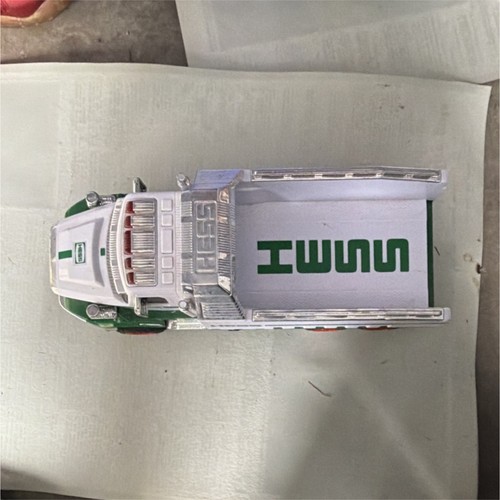 Hess toy truck white green - toy,